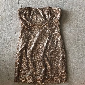 Gold Sequin Dress